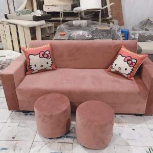 Sofa hộp 1m6 kèm 2 đôn, 2 gối