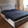 Giường MDF bọc nỉ sang trọng 1.6x2m và 1.8x2m