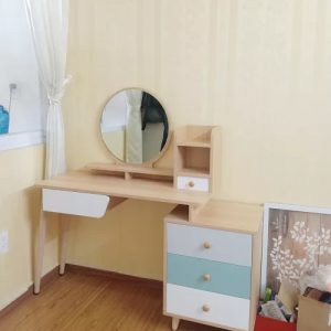 Bàn trang điểm hiện đại phong cách Bắc Âu với chân gỗ
