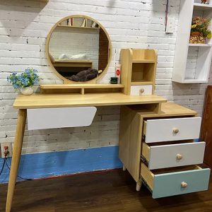 Bàn trang điểm hiện đại phong cách Bắc Âu với chân gỗ